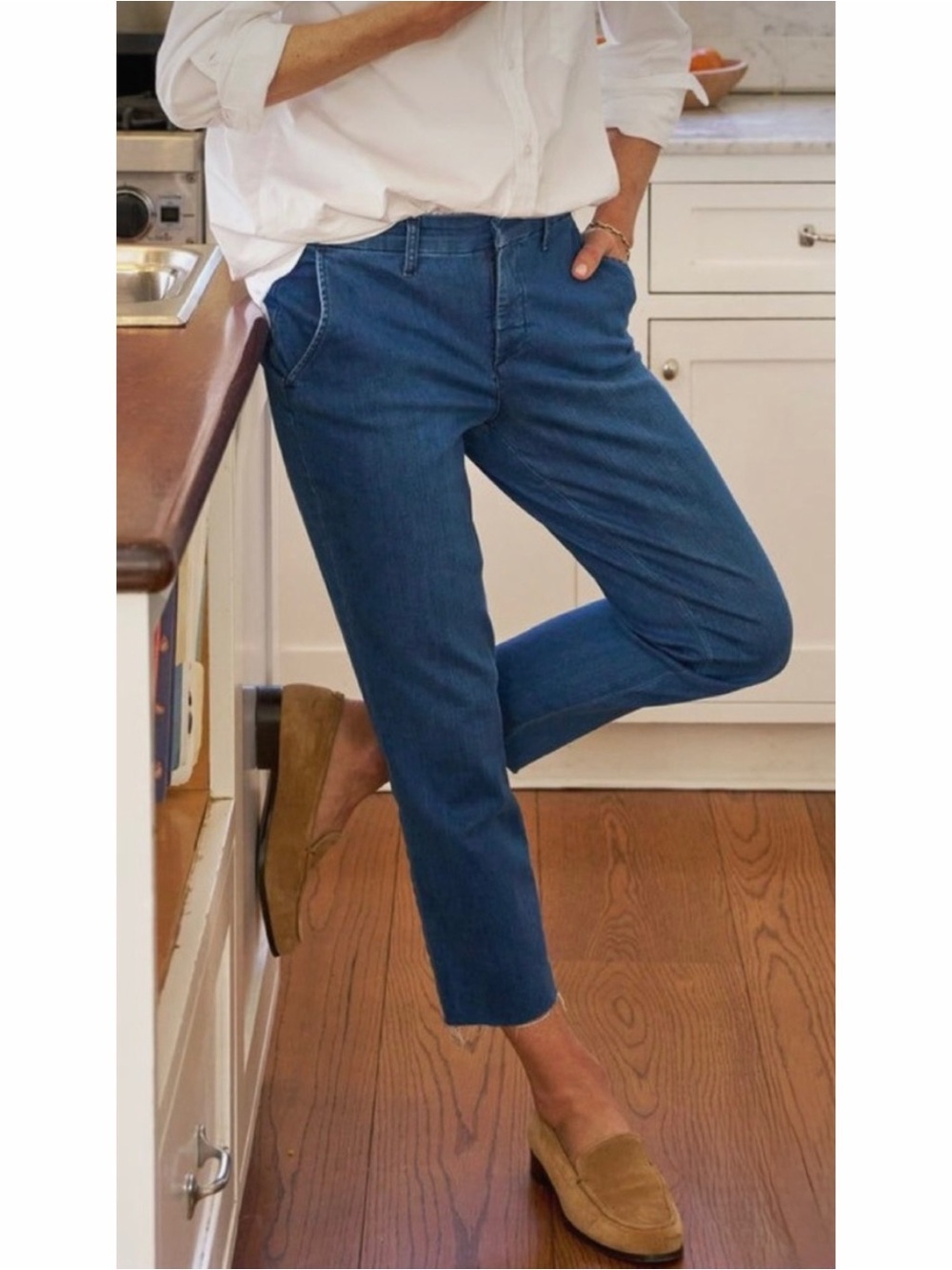 Frank & Eileen Wicklow Italian Performance Crop Denim Jeans - Picture 7 of 7